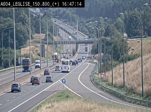 Caméra autoroute Belgique - Côte de Léglise, E411(A4) direction Luxembourg