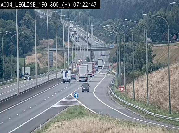 Caméra autoroute Belgique - Côte de Léglise, E411(A4) direction Luxembourg