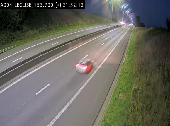 Webcam autoroute E411 à hauteur de Léglise, en direction de Luxembourg