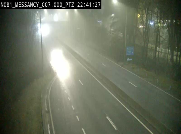 Webcam sur la N81 (E411) à hauteur du Cora Messancy. Vue orientée vers Arlon