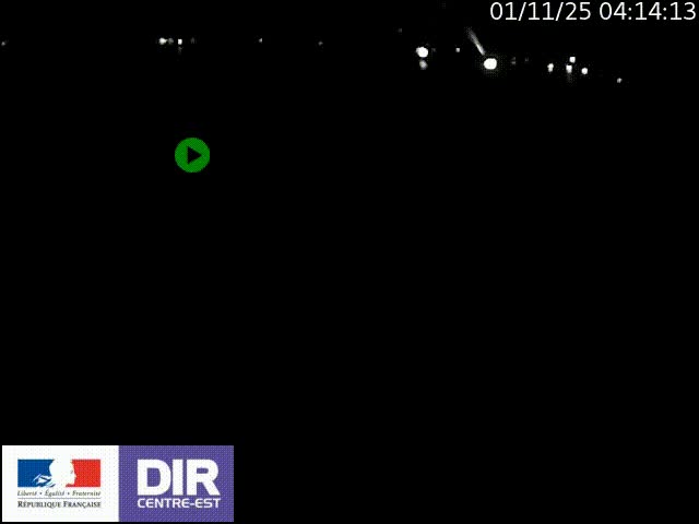 Webcam sur le quai Parjot à Vienne, aux Portes de Lyon, sur la Nationale 7, à la jonction avec le boulevard du Rhône-nord (D1407), caméra orientée vers Lyon