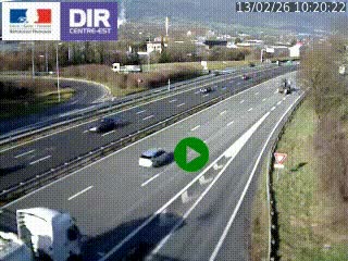 Webcam sur la Nationale 201 à hauteur de la sortie Chambéry-Nord, avant à la jonction entre l'A41 et l'A43, en direction de Lyon