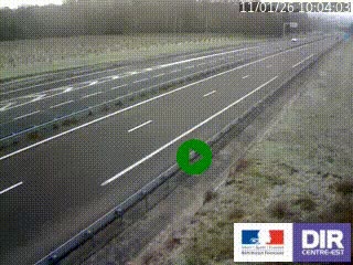 Webcam autoroute sur l'A77 à hauteur de Pouilly-sur-Loire en direction de Nevers