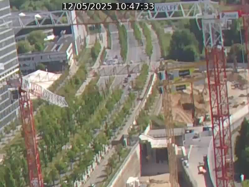 Webcam sur l'avenue John Fitzgerald Kennedy (N51) avec vue orientée vers le Findel