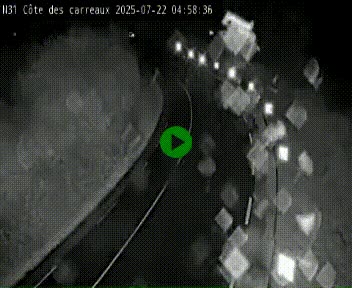 Webcam en haut de la Côte des Carreaux sur la N31 à Avesnes-en-Bray. Vue orientée vers Rouen