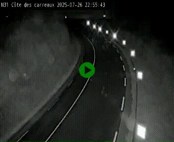 Webcam en haut de la Côte des Carreaux sur la N31 à Avesnes-en-Bray. Vue orientée vers Rouen