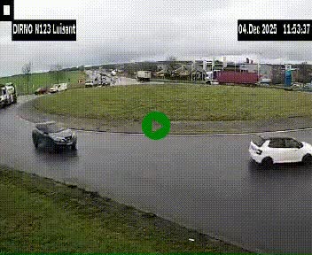 Webcam en périphérie de Chartres sur la N123, à hauteur de Luisant. Vue orientée vers Chartres