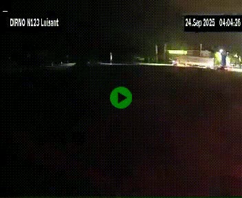 Webcam en périphérie de Chartres sur la N123, à hauteur de Luisant. Vue orientée vers Chartres