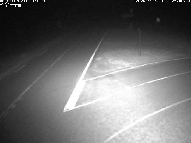 Webcam à Bellefontaine dans les Vosges à 552 mètres d'altitude sur la D63, à la jonction avec la D20A