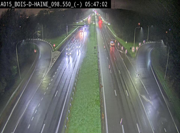 Webcam autoroute Belgique - Bois d'Haine - E42 - BK 98.6