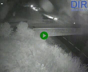 Webcam sur A84 à hauteur de Pont-Farcy, au niveau du pont autoroutier sur la Vire, au sud de Saint-Lô