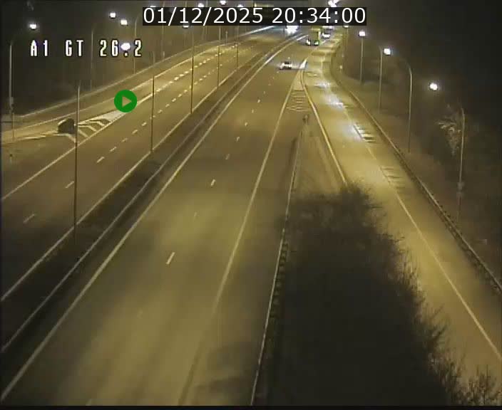 Traffic live webcam Luxembourg Grevenmacher - A1 direction Allemagne - BK 26.2