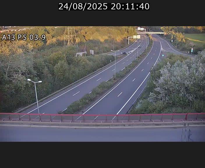 Traffic live webcam Luxembourg Differdange - A13 direction Esch-sur-Alzette - BK 3.9
