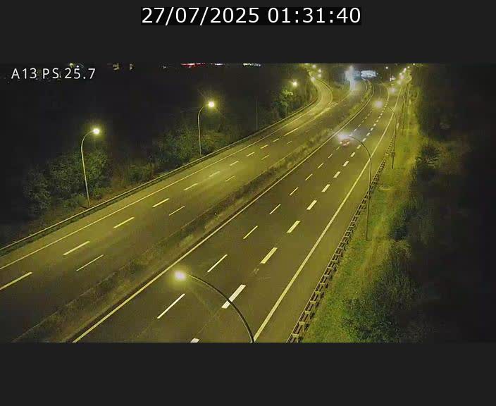Traffic live webcam Luxembourg Frisange - A13 direction Allemagne - BK 26