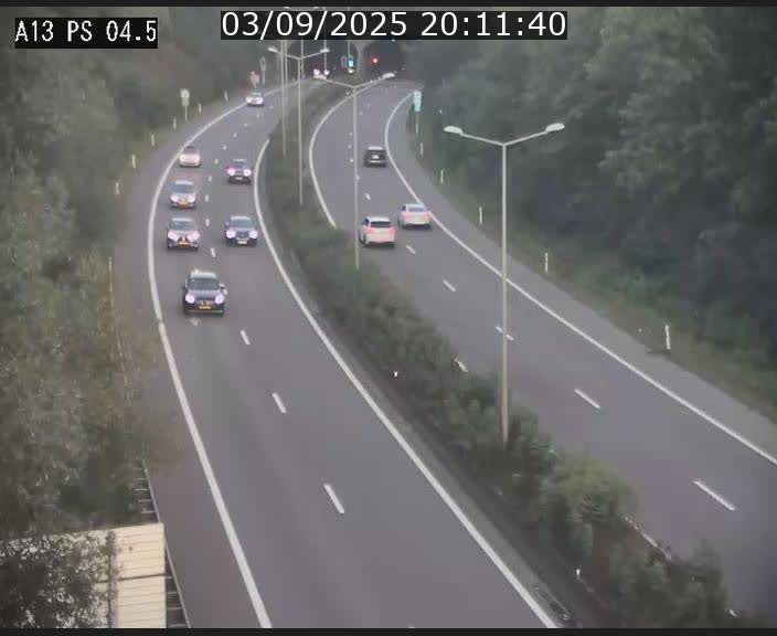 Traffic live webcam Luxembourg Differdange - A13 direction Esch-sur-Alzette - BK 4.5