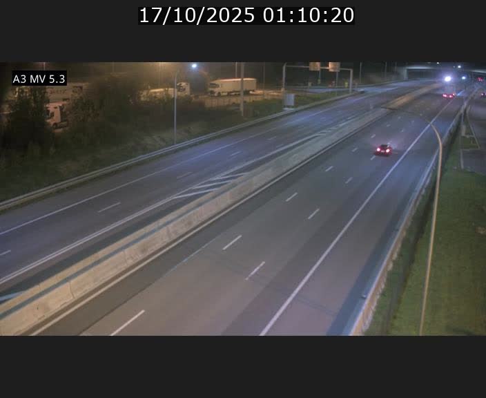 Webcam à l'Aire de Berchem au Luxembourg sur l'A3. Vue orientée vers la France