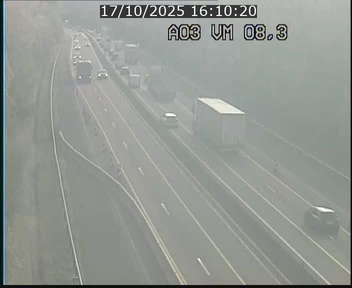 Traffic live webcam Luxembourg Bettembourg - A3 - BK 8.3 - direction France