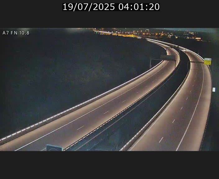 Caméra trafic Luxembourg - A7, Tunnel Gousselerbierg, sortie sud, direction rond-point Lorentzweiler (BK 10.8)