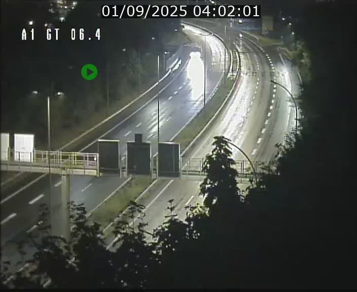 Traffic live webcam Luxembourg Hamm - A1 direction Sandweiler - BK 6.4
