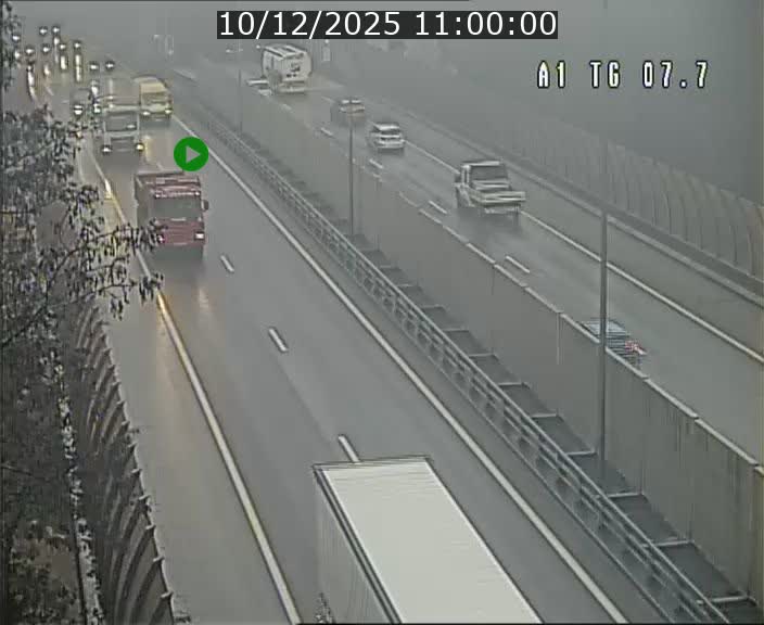 Traffic live webcam Luxembourg Kirchberg - A1 direction Luxembourg-ville - BK 7.7