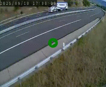 Caméra autoroutière France - A75, Engayresque, entre Millau et Séverac-le-Chateau, en direction de Montpellier
