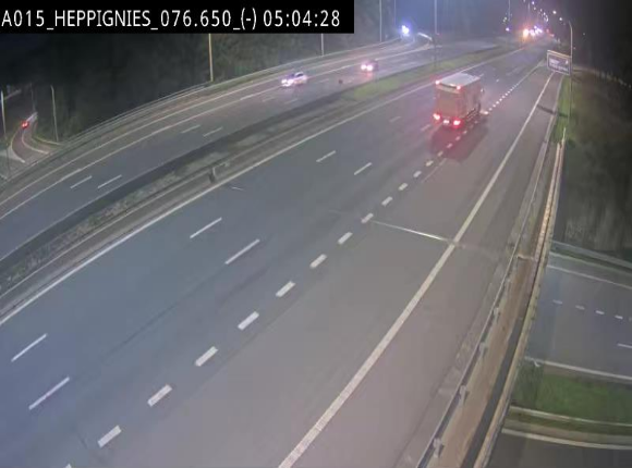 Webcam autoroute Belgique - Heppignies - E42 direction Namur - BK 76.4