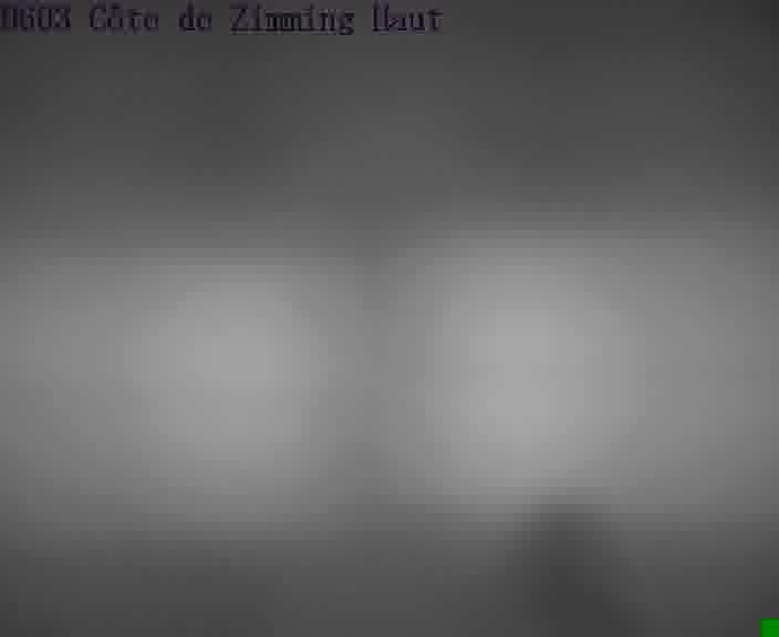 Webcam sur la D603 située en haut de la Côte de Zimming. Vue orientée vers Saint-Avold.