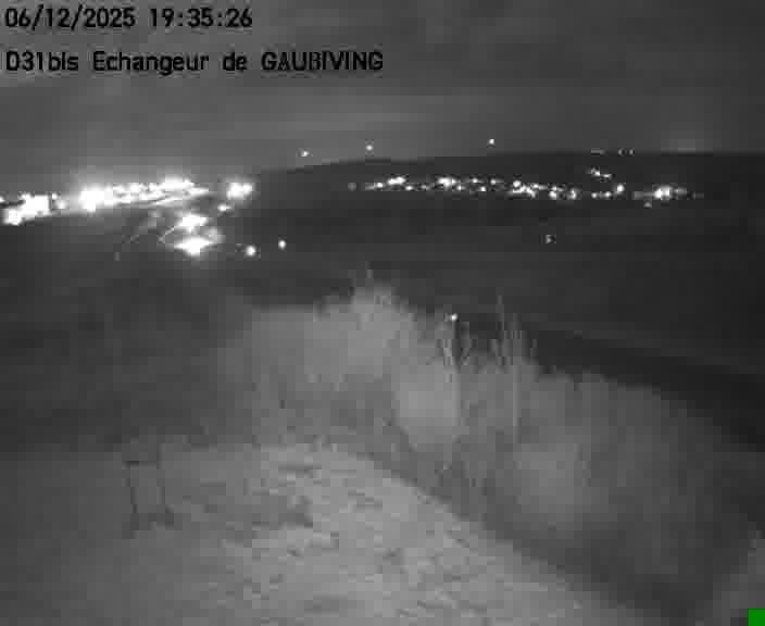 Dispositif d’observation sur D31bis (France) à Gaubiving, en direction de Sarreguemines, offrant une visualisation fiable des conditions de circulation.