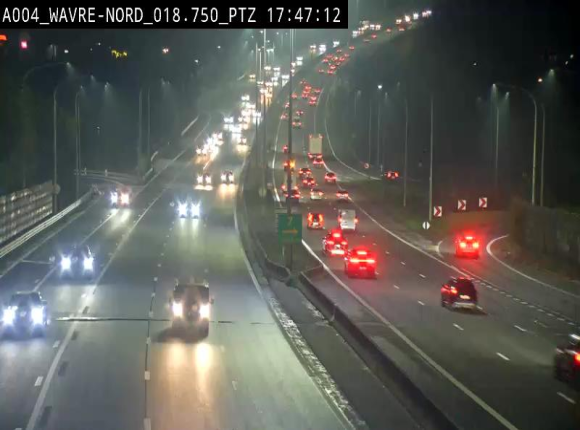 Webcam traffic E411(A4) - BK 18.7 - Bierges (Wavre Nord)