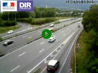 Caméra routière à hauteur de la sortie 15 Chambéry-centre au PK 4,103 en direction d'Albertville