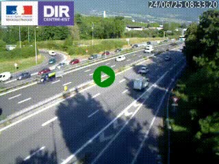 Caméra routière à hauteur de la sortie 15 Chambéry-centre au PK 4,103 en direction d'Albertville