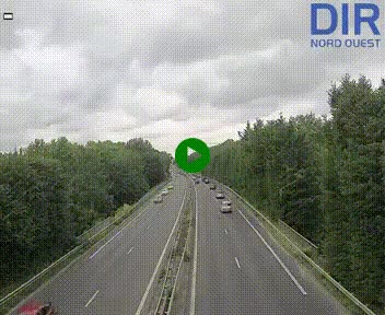 Webcam sur le périphérique de Caen (N814) à l'est de la ville, à Mondeville hauteur de la sortie 2, Presqu'île-Rives de l'Orne, au bout de l'autoroute A13