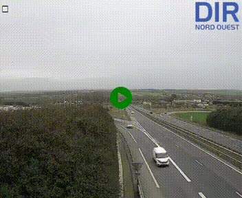 Webcam au début de l'A84 sur le périphérique Ouest de Caen (N814) à hauteur de la sortie 9, Porte de Bretagne
