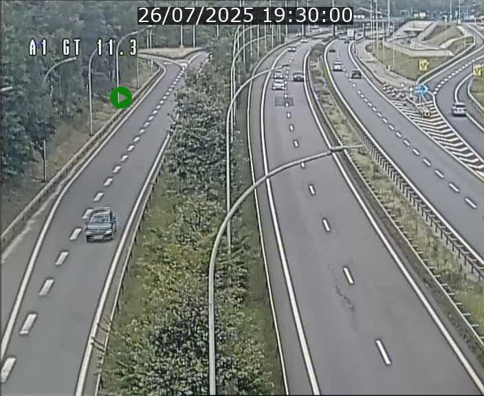 Traffic live webcam Luxembourg Senningerberg - A1 direction Allemagne - BK 11.3