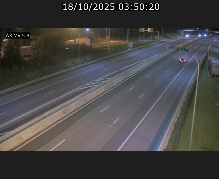 Webcam à l'Aire de Berchem au Luxembourg sur l'A3. Vue orientée vers la France