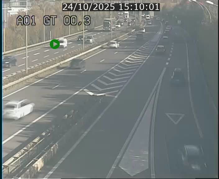 Traffic live webcam Luxembourg Croix de Gasperich - A1 direction Kirchberg - BK 0.3