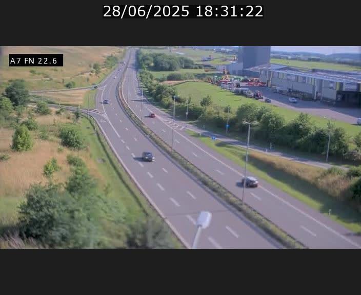 Caméra trafic Luxembourg - A7, Colmar-berg direction Mersch