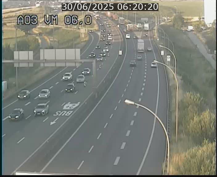 Traffic live webcam Luxembourg Aire de Berchem - A3 - BK 6 - direction France