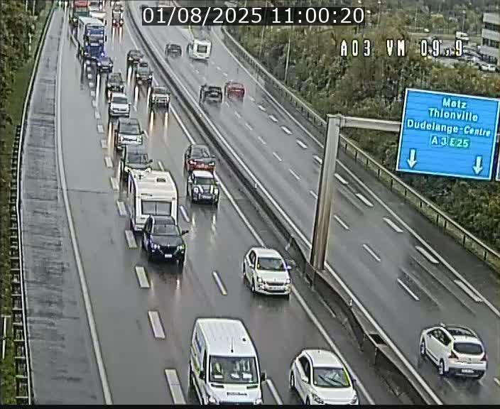 Webcam Autoroute à la Croix de Bettembourg - A3 - BK 9.9 - direction France