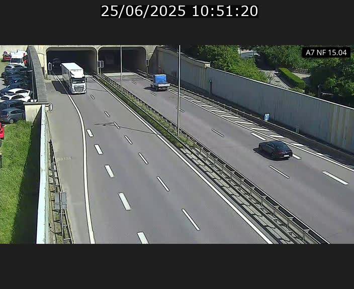 Caméra trafic Luxembourg - A7, Tunnel Mersch, entrée sud, direction Ettelbruck