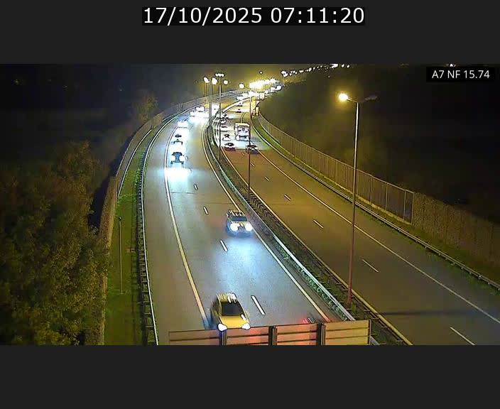 Caméra trafic Luxembourg - A7, Tunnel Mersch, entrée nord, direction Lorentzweiler