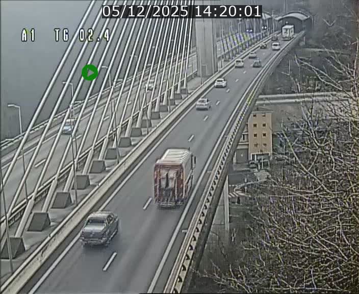 Traffic live webcam Luxembourg Sandweiler - A1 direction Luxembourg-ville - BK 2.4