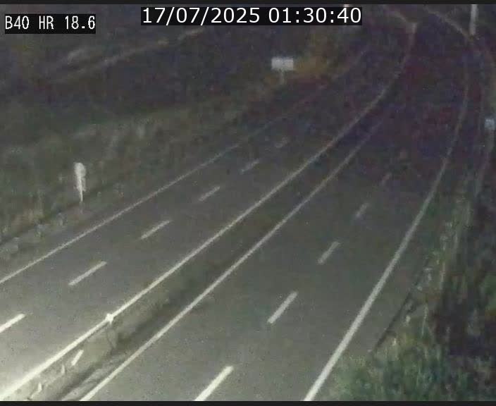 Webcam sur la route de liaison entre Micheville et Esch-Belval à la frontière entre le Luxembourg et la France. Vue orientée vers la Lorraine.