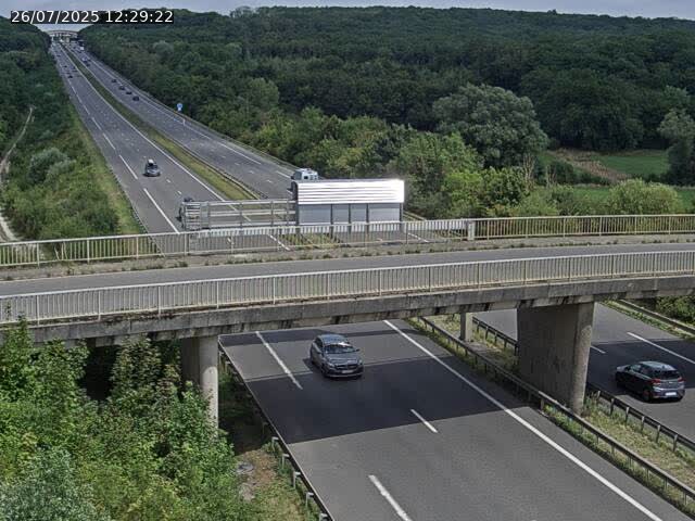 Caméra autoroute France - A31, Zoufftgen direction Luxembourg-ville, à la frontière entre la France et le Luxembourg