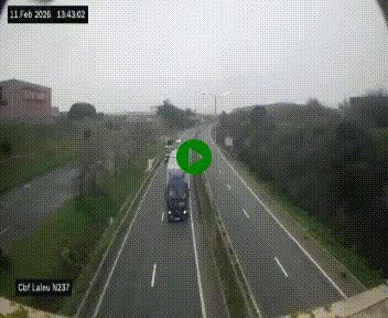 Webcam située à la Rochelle, à la fin de la N237 avant l'accès au péage du Pont de l'Île-de-Ré