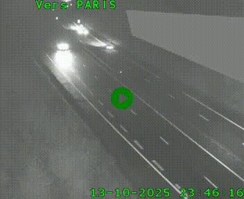 Caméra routière sur l'autoroute A20 à Saint-Pardoux-l'Ortigier, à la jonction avec l'A89. Vue orientée vers Paris