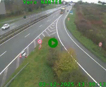 Webcam N147 au nord de Poitiers et à la jonction avec la A10