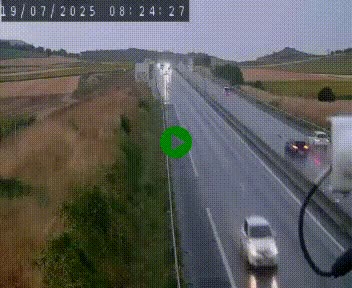 Caméra autoroute A75 à hauteur de Le Crest, en direction de Montpellier