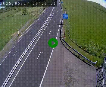 Caméra autoroute A75 à hauteur du col de la Fageole en direction de Clermont-Ferrand