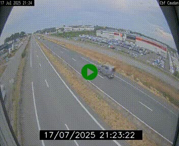 Webcam sur la N165 à hauteur de Caudan, dans le Morbihan.